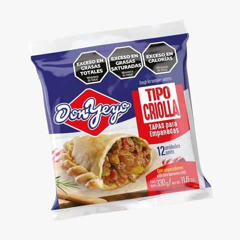 Frozen Empanadas Dough Don Yeyo 12 Units/Pack