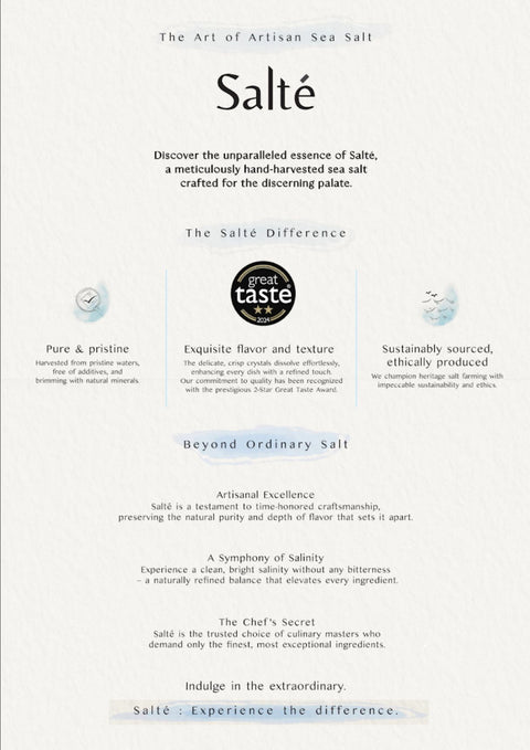 Salté Multimineral Pyramid Pure Sea Salt Flakes (150g glass jar)