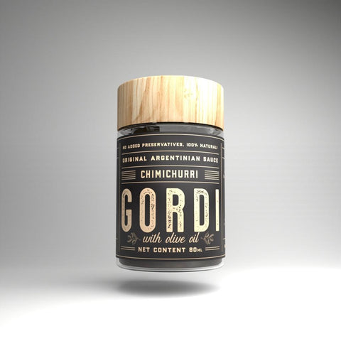 Chimichurri -Original Argentinian Sauce- "Gordi"- 80ml -Classic/Spicy/Olive Oil - Argentina Premium