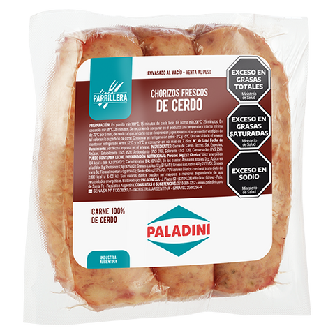 Argentinian Pork Sausage "Chorizo", Frozen