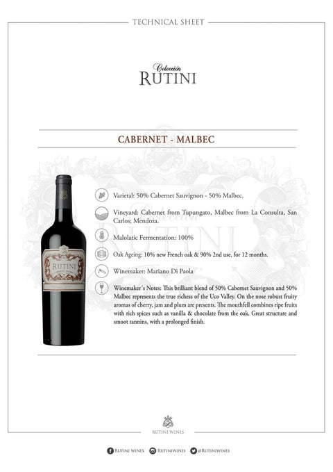 Rutini Cabernet Malbec - Argentina Premium