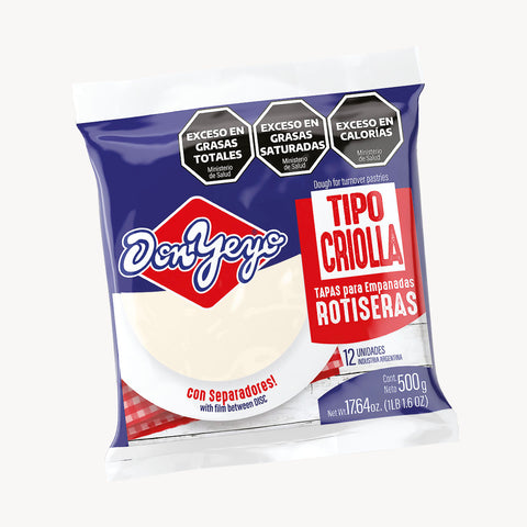 Frozen Empanada Dough, 12 Units/Pack (500g)