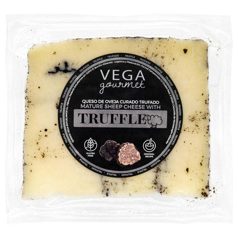 Sheep Milk Cheese with Black Truffle Curado 5-6M (Wedge) "Spain" 200g