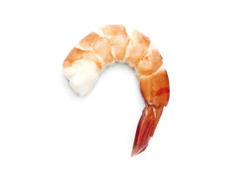 Frozen Black Tiger Selva Shrimp- (26-30 pcs/lb) Peeled, Tail on, Cooked- 1KG