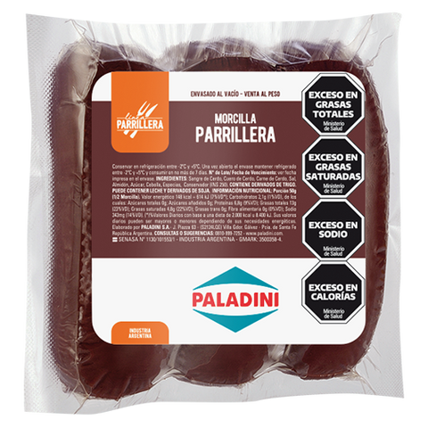 Argentinian Blood Sausage "Morcilla Parrillera", Frozen