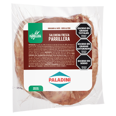 Argentinian Pork & Beef Thin Sausage "Salchicha Parrillera", Frozen
