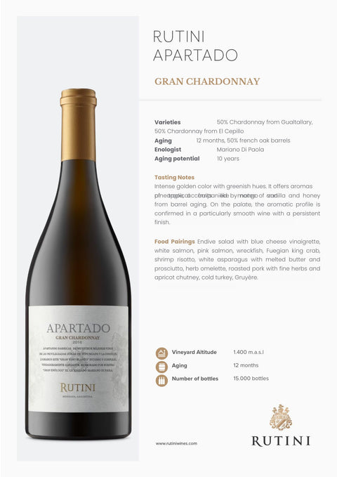 Rutini Apartado Gran Chardonnay 2019