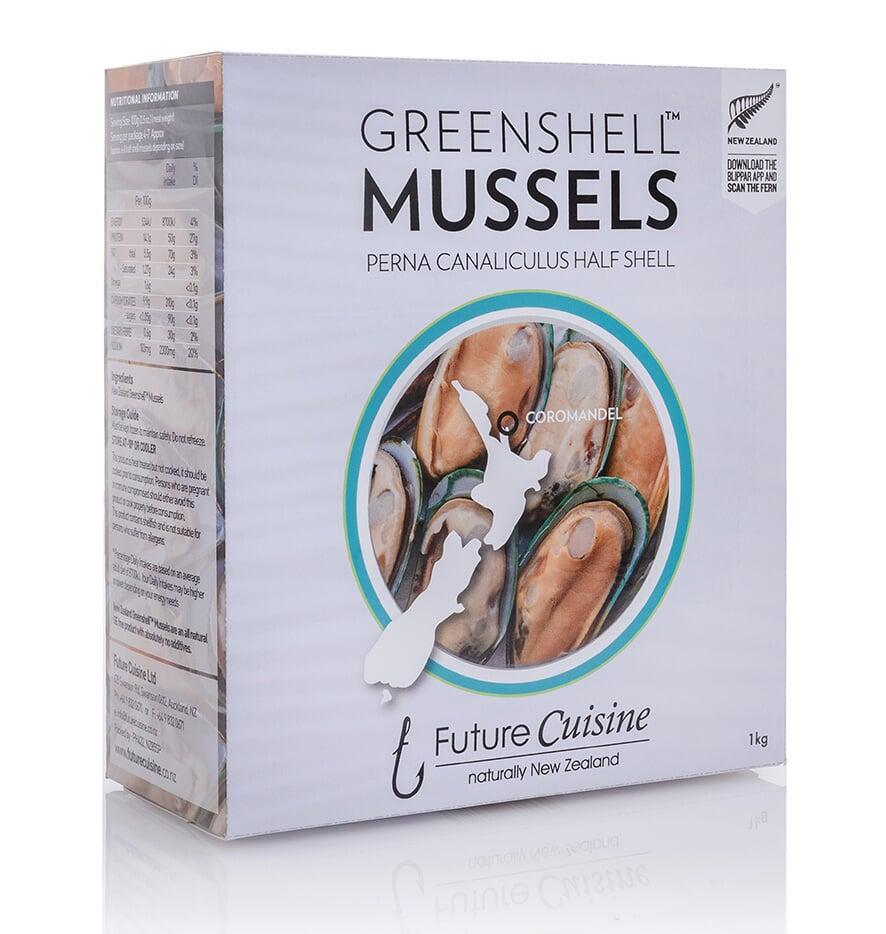Frozen Half Shell Mussels (1kg) – Argentina Premium