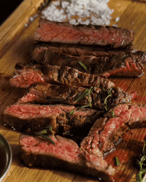 Frozen Hanger Steak, Grass-Fed Black Angus (Halal Certified)