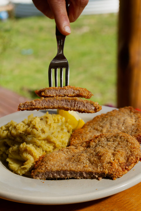 Frozen Argentinian "Milanesas" Breaded Beef, Grass-Fed Angus (1kg)
