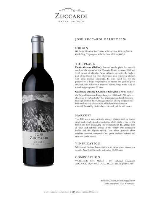 José Zuccardi Malbec 2020