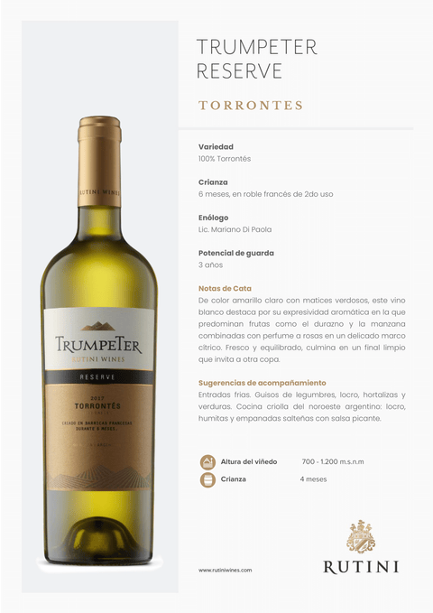 Rutini Trumpeter Reserve Torrontes 2024