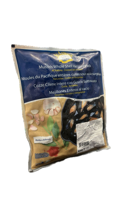 Frozen Whole Shell Mussels (1kg)