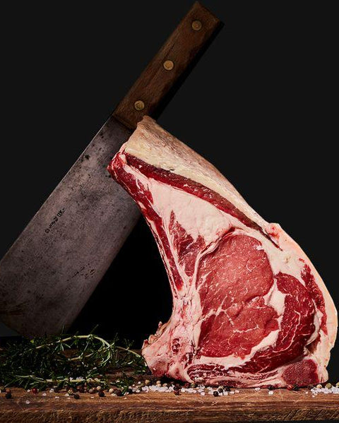 Frozen Bone-In Ribeye Cap On, Grass-Fed Angus