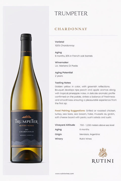 Rutini Trumpeter Chardonnay 2024