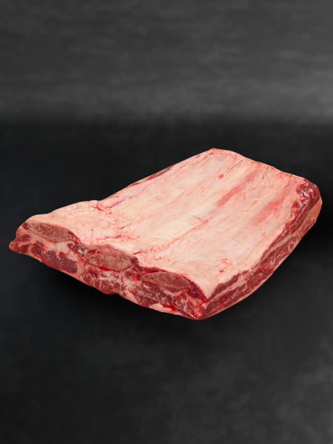Frozen Short Ribs Center Cuts, Marble Score 5+, Grass-Fed Black Angus (Halal Certified)