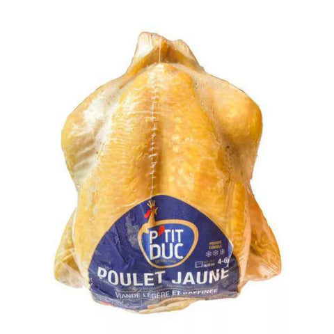 Frozen Whole Yellow Chicken, Corn Fed (Halal Certified)