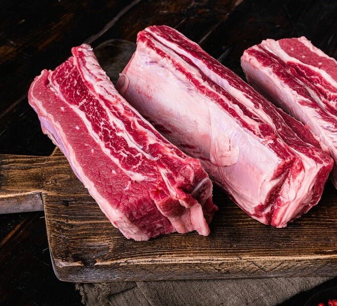 Argentina Premium Frozen Grass Fed Angus Short Rib 2 bones Center Cut/ 20 cm bone (Costillas) - Entre Todos $420/KG - Argentina Premium