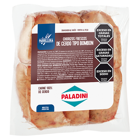Argentinian Mini Pork Sausage "Chorizo Bombón", Frozen