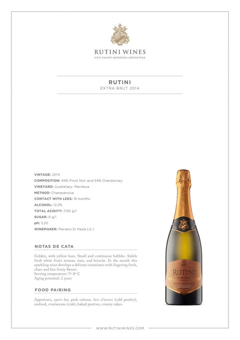 Rutini Extra Brut - Argentina Premium
