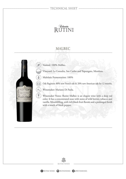 Rutini Malbec - Argentina Premium