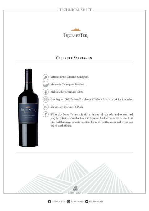 Rutini Trumpeter Cabernet Sauvignon - Argentina Premium