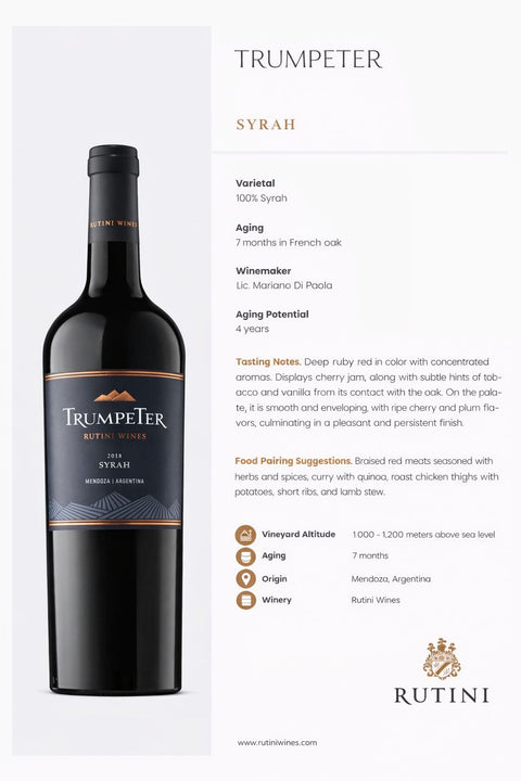 Rutini Trumpeter Syrah 2024
